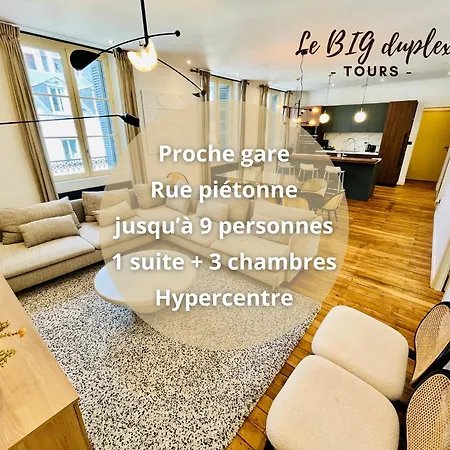 Le Big Duplex, Hypercentre, 4 Chambres, Spacieux *
